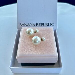 Banana Republic Double-Sided Pearl Studs